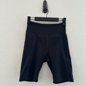 Girlfriend Collective Black Bike Shorts - Athleisure Performance Minimalist - S